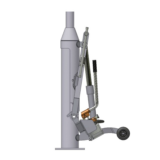 Abacus Hydraulic Counterbalance for Base Hinged Light Duty Columns - 4m - 8m