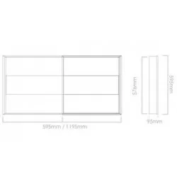 595mm x 595mm Direct/Indirect Luminaire - 36W 3,800lm - Low Glare High Uniformity Commercal Office LED Luminaire