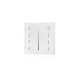 LED Dimmer Switch - Wall Mount 4 Zone T2112/24V DC RF Remote battery operated, 15A Receiver and Base Plate