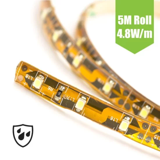 SMD3528 12V Flexible LED Strip - 5m 4.8W/m (60 LED/m) - Single colour IP65 SMD3528 12V Flexible LED Strip - 5m 4.8W/m (60 LED/m) - Single colour IP65