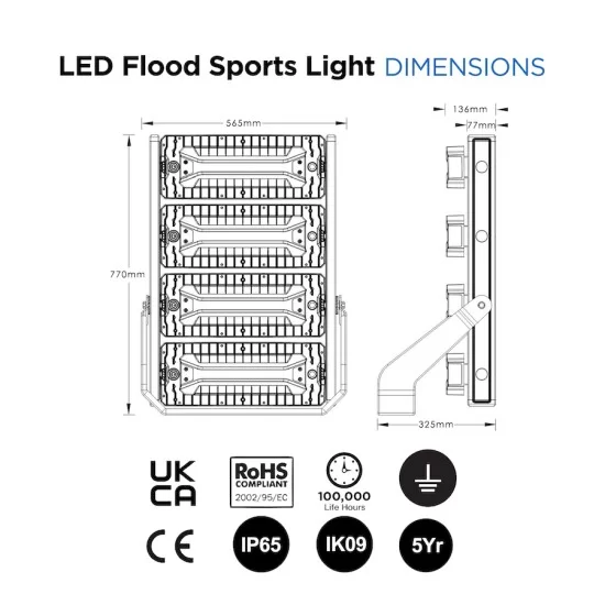1200W Asymmetric LED Flood Sports Area Light for Tennis Court, Football, Rugby Pitch, Horse Menage, Golf, Stadium, Arena 1200W Asymmetric LED Flood Sports Area Light for Tennis Court, Football, Rugby Pitch, Horse Menage, Golf, Stadium, Arena