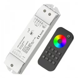 Bathroom Kit LED Strip RGBW Colour Changing - Wetroom WC LED Kit - Includes LED Strip Tape, LED Profile, Driver + Optional RF Remote or Wall Plate Controller, 5m Cable 24V - IP65