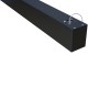 Suspended/Surface Mount Linear LED Direct Downlight Luminaire 1200mm/4ft - Black (3,000lm) 32W Flicker Free