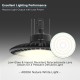 LED High Bay Light c/w PIR Motion Sensor/Detection for extra Energy Savings - Warehouse Industrial UFO Fitting 