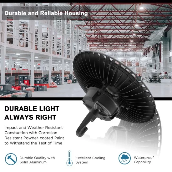 LED Eco High Bay Light 150W Low Bay (2nd Gen) - Warehouse Industrial UFO Fitting - 250W MHL Replacement Flicker Free LED Eco High Bay Light 150W Low Bay (2nd Gen) - Warehouse Industrial UFO Fitting - 250W MHL Replacement Flicker Free