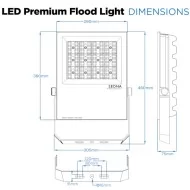 200W LED Flood Spot Light Car Park Garden Heavy Duty - Direct Replacement for 400W SON