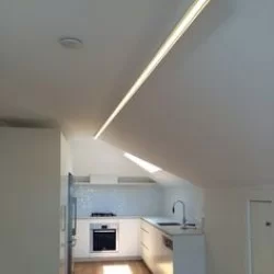 LED Profile Flat Surface Mount for LED Strip -  Aluminium LED Channel c/w  Clip-in  Diffuser + End Caps + Mounting Clips