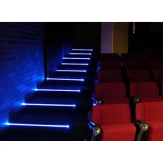 LED Profile Step Extrusion / Stair Nosing (Uplight) for LED Strip - Aluminium LED Channel c/w Clip-in Diffuser + End Caps LED Profile Step Extrusion / Stair Nosing (Uplight) for LED Strip - Aluminium LED Channel c/w Clip-in Diffuser + End Caps
