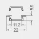 LED Channel - RECESSED / Aluminium Channel for LED Strip series - 1m/2m/2.5m length c/w LED Strip Diffuser