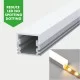 Reduce / No Spotting / Dotting LED Strip / Tape Diffuse Diffuser LED Aluminium Profile / Channel / Extrusion Reduce / No Spotting / Dotting LED Strip / Tape Diffuse Diffuser LED Aluminium Profile / Channel / Extrusion