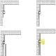 LED Profile Recessed Tile Edge for LED Strip - Aluminium LED Channel c/w Clip-in Diffuser + End Caps LED Profile Recessed Tile Edge for LED Strip - Aluminium LED Channel c/w Clip-in Diffuser + End Caps