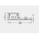 LED Profile Recessed Tile Edge for LED Strip - Aluminium LED Channel c/w Clip-in Diffuser + End Caps LED Profile Recessed Tile Edge for LED Strip - Aluminium LED Channel c/w Clip-in Diffuser + End Caps