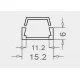 LED Channel - SLIM / Aluminium Profile for LED Strip series - 1m/2m/2.5m length c/w LED Strip Diffuser