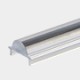 LED Profile 30˚ Lensed/Clear Optic for LED Strip - Surface Mount Aluminium LED Channel c/w  Diffuser + End Caps + Mounting Clips
