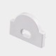 LED Profile 30˚ Lensed/Clear Optic for LED Strip - Surface Mount Aluminium LED Channel c/w  Diffuser + End Caps + Mounting Clips