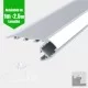 LED Profile Step Extrusion / Stair Nosing (Uplight) for LED Strip - Aluminium LED Channel c/w Clip-in Diffuser + End Caps LED Profile Step Extrusion / Stair Nosing (Uplight) for LED Strip - Aluminium LED Channel c/w Clip-in Diffuser + End Caps