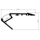 LED Profile Step Extrusion / Stair Nosing (Uplight) for LED Strip - Aluminium LED Channel c/w Clip-in Diffuser + End Caps LED Profile Step Extrusion / Stair Nosing (Uplight) for LED Strip - Aluminium LED Channel c/w Clip-in Diffuser + End Caps