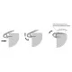 LED Profile Step Extrusion / Stair Nosing (Uplight) for LED Strip - Aluminium LED Channel c/w Clip-in Diffuser + End Caps LED Profile Step Extrusion / Stair Nosing (Uplight) for LED Strip - Aluminium LED Channel c/w Clip-in Diffuser + End Caps