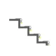 LED Profile Step Extrusion / Stair Nosing (Uplight) for LED Strip - Aluminium LED Channel c/w Clip-in Diffuser + End Caps LED Profile Step Extrusion / Stair Nosing (Uplight) for LED Strip - Aluminium LED Channel c/w Clip-in Diffuser + End Caps