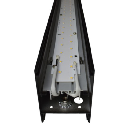 Suspended Linear LED Direct Indirect Light 1200mm/4ft - RAL Black (4,900lm) 52W Flicker Free