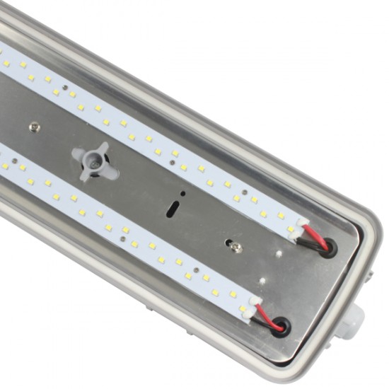 **CLEARANCE STOCK** 4ft LED Strip Lights Non-corrosive IP65 Twin/1200mm [1.2m]Vapour-proof - 3hr Emergency Version