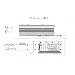 LED Street Lights 120W - 6-8m Column Street Lighting Fixture