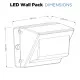 LED Wallpack - 40W 4,800lm - Die-cast aluminium Body with 5mm Glass - Replacement for 70W MHL Metal Halide Replacements Flicker Free