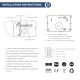 LED Wallpack - 40W 4,800lm - Die-cast aluminium Body with 5mm Glass - Replacement for 70W MHL Metal Halide Replacements Flicker Free