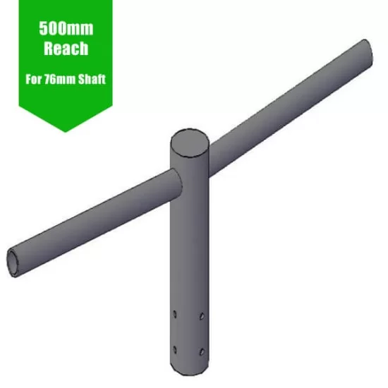 Twin / Double Lantern Projection Arm / Bracket - 76mm Lighting Pole / 60mm arm Twin / Double Lantern Projection Arm / Bracket - 76mm Lighting Pole / 60mm arm
